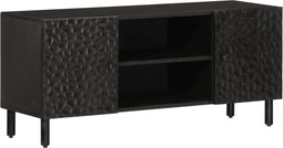 vidaXL - Tv-meubel - 105x33x46 - cm - massief - mangohout - zwart