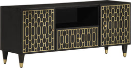 vidaXL - Tv-meubel - 105x33x46cm - massief - mangohout