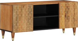 vidaXL - Tv-meubel - 105x33x46cm - massief - mangohout
