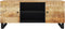 vidaXL - Tv-meubel - 105x33x46cm - massief - mangohout