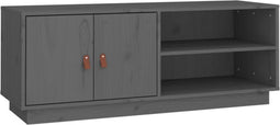 vidaXL - Tv-meubel - 105x34x40 - cm - massief - grenenhout - grijs