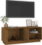 vidaXL - Tv-meubel - 105x34x40 - cm - massief - grenenhout - honingbruin