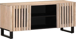 vidaXL - Tv-meubel - 105x34x46 - cm - massief - mangohout - wit