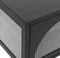 vidaXL - Tv-meubel - 105x35x50 - cm - glas - en - staal - zwart