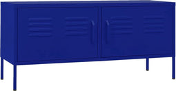 vidaXL - Tv-meubel - 105x35x50 - cm - staal - marineblauw