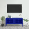 vidaXL - Tv-meubel - 105x35x50 - cm - staal - marineblauw