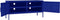vidaXL - Tv-meubel - 105x35x50 - cm - staal - marineblauw