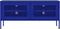 vidaXL - Tv-meubel - 105x35x50 - cm - staal - marineblauw