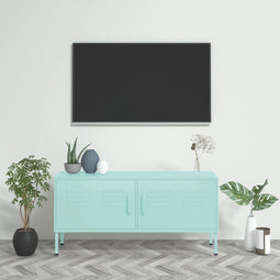 vidaXL - Tv-meubel - 105x35x50 - cm - staal - mintkleurig