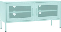 vidaXL - Tv-meubel - 105x35x50 - cm - staal - mintkleurig
