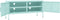 vidaXL - Tv-meubel - 105x35x50 - cm - staal - mintkleurig