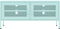 vidaXL - Tv-meubel - 105x35x50 - cm - staal - mintkleurig