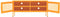 vidaXL - Tv-meubel - 105x35x50 - cm - staal - mosterdgeel