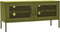 vidaXL - Tv-meubel - 105x35x50 - cm - staal - olijfgroen