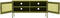 vidaXL - Tv-meubel - 105x35x50 - cm - staal - olijfgroen