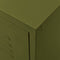 vidaXL - Tv-meubel - 105x35x50 - cm - staal - olijfgroen