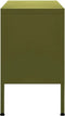 vidaXL - Tv-meubel - 105x35x50 - cm - staal - olijfgroen