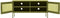 vidaXL - Tv-meubel - 105x35x50 - cm - staal - olijfgroen