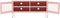 vidaXL - Tv-meubel - 105x35x50 - cm - staal - roze