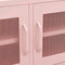 vidaXL - Tv-meubel - 105x35x50 - cm - staal - roze