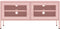 vidaXL - Tv-meubel - 105x35x50 - cm - staal - roze