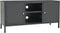 vidaXL - Tv-meubel - 105x35x52 - cm - staal - en - glas - antracietkleurig