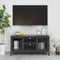 vidaXL - Tv-meubel - 105x35x52 - cm - staal - en - glas - antracietkleurig
