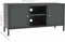 vidaXL - Tv-meubel - 105x35x52 - cm - staal - en - glas - antracietkleurig