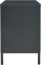 vidaXL - Tv-meubel - 105x35x52 - cm - staal - en - glas - antracietkleurig