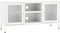 vidaXL - Tv-meubel - 105x35x52 - cm - staal - en - glas - wit