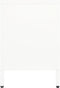 vidaXL - Tv-meubel - 105x35x52 - cm - staal - en - glas - wit