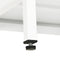vidaXL - Tv-meubel - 105x35x52 - cm - staal - en - glas - wit