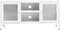 vidaXL - Tv-meubel - 105x35x52 - cm - staal - en - glas - wit
