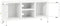 vidaXL - Tv-meubel - 105x35x52 - cm - staal - en - glas - wit