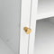 vidaXL - Tv-meubel - 105x35x52 - cm - staal - en - glas - wit