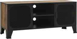 vidaXL - Tv-meubel - 105x36x47 - cm - metaal - en - MDF - rustiek - bruin
