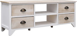 vidaXL - Tv-meubel - 108x30x40 - cm - massief - paulowniahout