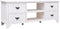 vidaXL - Tv-meubel - 108x30x40 - cm - massief - paulowniahout - antiekwit