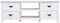 vidaXL - Tv-meubel - 108x30x40 - cm - massief - paulowniahout - antiekwit