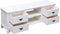 vidaXL - Tv-meubel - 108x30x40 - cm - massief - paulowniahout - antiekwit