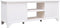 vidaXL - Tv-meubel - 108x30x40 - cm - massief - paulowniahout - antiekwit