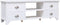 vidaXL - Tv-meubel - 108x30x40 - cm - massief - paulowniahout - wit