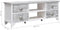 vidaXL - Tv-meubel - 108x30x40 - cm - massief - paulowniahout - wit - en - grijs