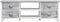 vidaXL - Tv-meubel - 108x30x40 - cm - massief - paulowniahout - wit - en - grijs