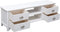 vidaXL - Tv-meubel - 108x30x40 - cm - massief - paulowniahout - wit