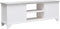 vidaXL - Tv-meubel - 108x30x40 - cm - massief - paulowniahout - wit - en - grijs