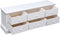 vidaXL - Tv-meubel - 108x30x40 - cm - massief - paulowniahout - wit