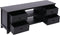 vidaXL - Tv-meubel - 108x30x40 - cm - massief - paulowniahout - zwart