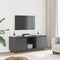 vidaXL - Tv-meubel - 110,5x35x44 - cm - massief - grenenhout - grijs