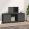 vidaXL - Tv-meubel - 110,5x35x44 - cm - massief - grenenhout - grijs